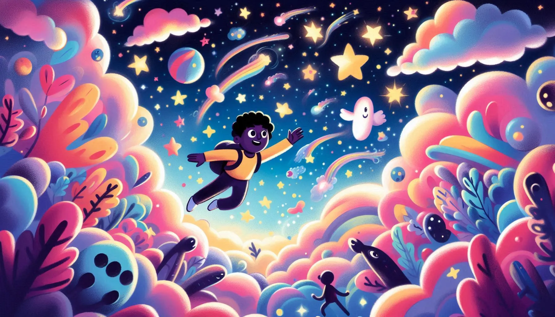 Image représentant une expérience de mort imminente, avec une lumière vive et une sensation de transcendance.